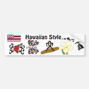 Autocollant De Voiture Adhésif pour pare-chocs hawaïen de style