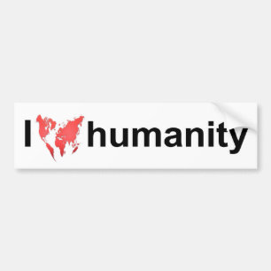 Autocollant De Voiture Adhésif pour pare-chocs - humanité d'amour d'I
