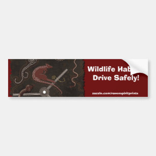 Autocollant De Voiture Adhésif pour pare-chocs indigène australien d'art
