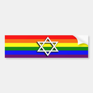 Autocollant De Voiture Adhésif pour pare-chocs juif de fierté de GLBT