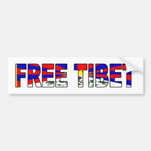 Autocollant De Voiture Adhésif pour pare-chocs libre du Thibet