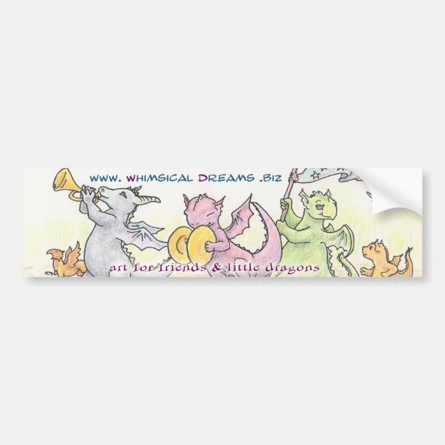 Autocollant De Voiture Adhésif pour pare-chocs lunatique de rêves (Devant)