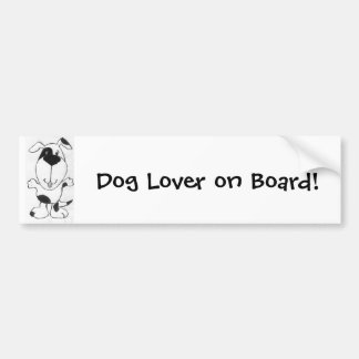 Autocollant De Voiture Adhésif pour pare-chocs mignon de chien de bande