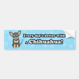 Autocollant De Voiture Adhésif pour pare-chocs mignon de chiwawa de bande
