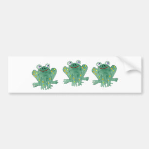 Autocollant De Voiture Adhésif pour pare-chocs mignon de grenouilles