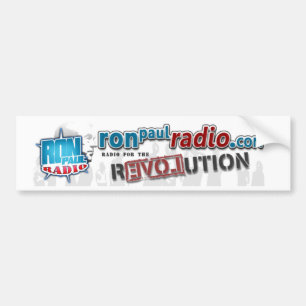 Autocollant De Voiture Adhésif pour pare-chocs par radio de Ron Paul