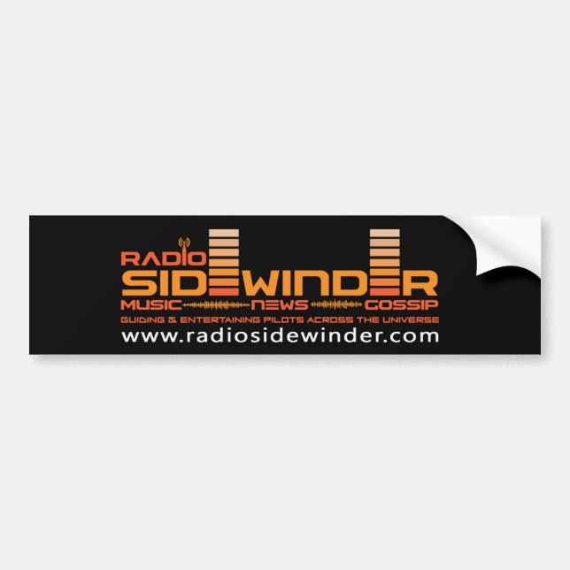 Autocollant De Voiture Adhésif pour pare-chocs par radio de Sidewinder (Devant)