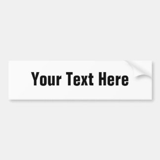 Autocollant De Voiture Adhésif pour pare-chocs personnalisable des textes