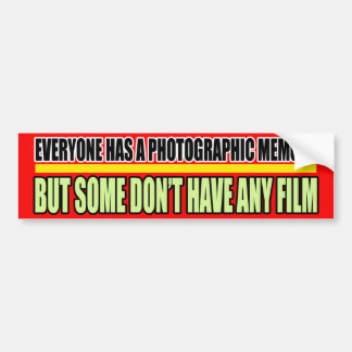 Autocollant De Voiture Adhésif pour pare-chocs photographique de mémoire