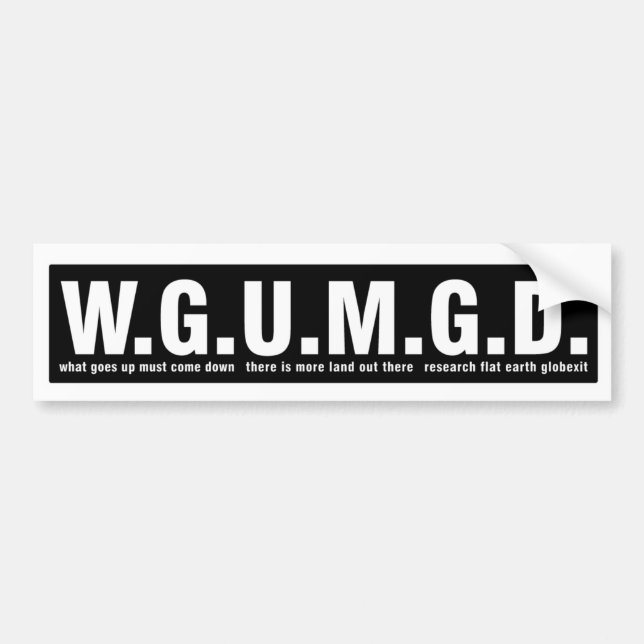 AUTOCOLLANT DE VOITURE ADHÉSIF POUR PARE-CHOCS PLAT DE LA TERRE DE (Devant)