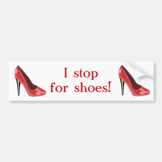 Autocollant De Voiture Adhésif pour pare-chocs rouge de chaussure de