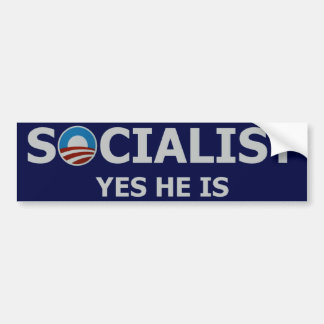 Autocollant De Voiture Adhésif pour pare-chocs socialiste d'Obama