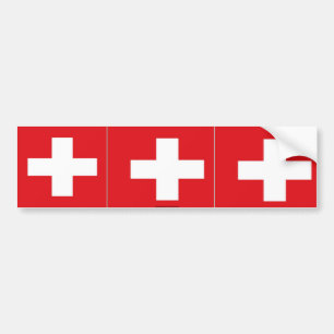 Autocollant De Voiture Adhésif pour pare-chocs suisse de drapeau de la