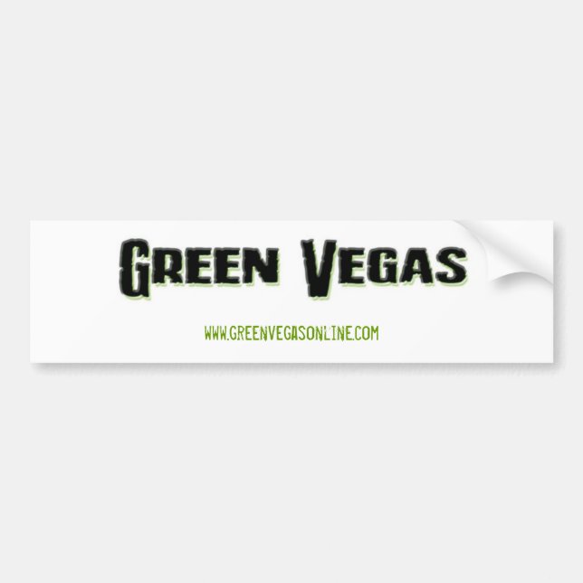 Autocollant De Voiture Adhésif pour pare-chocs vert de Vegas (Devant)