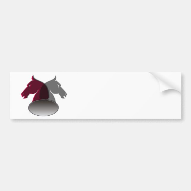 Autocollant De Voiture Adhésifs pour pare-chocs de chevaliers (Devant)