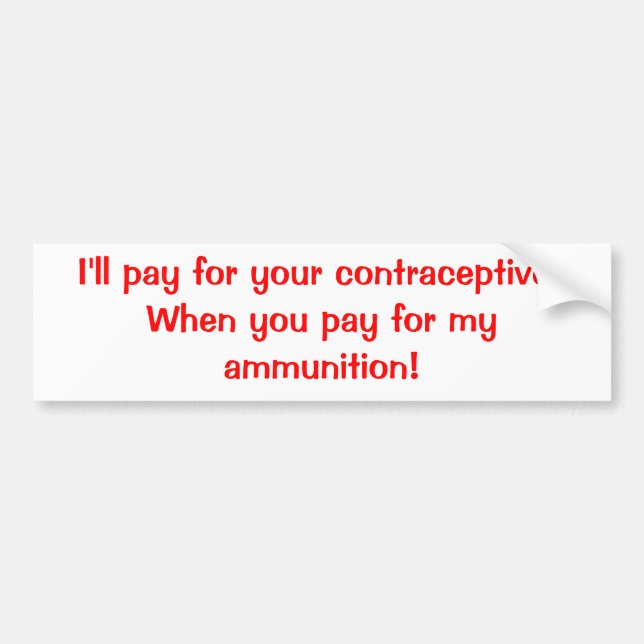 Autocollant De Voiture Adhésifs pour pare-chocs politiques (Devant)