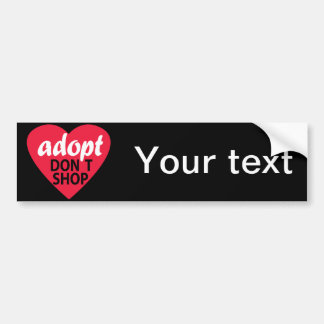 Autocollant De Voiture Adopt ne font pas des emplettes