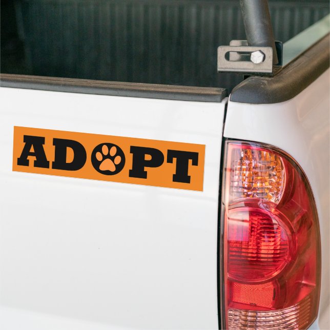 Autocollant De Voiture Adopter les animaux (Sur camion)