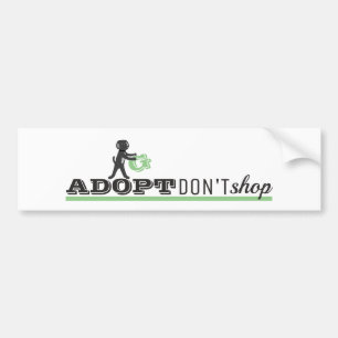 Autocollant De Voiture Adopter Ne pas Acheter
