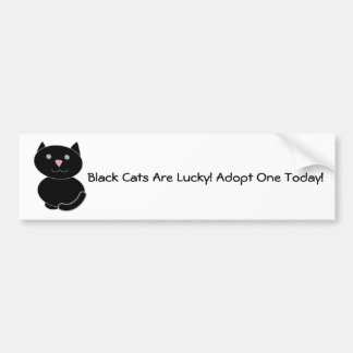 Autocollant De Voiture Adoption d'un chat noir