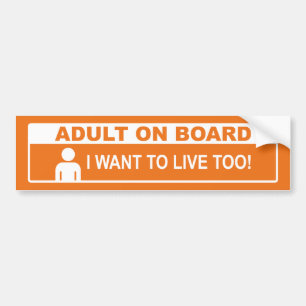 Autocollant De Voiture Adulte À Bord