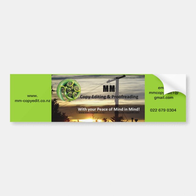 Autocollant De Voiture Affaires d'adhésif pour pare-chocs (Devant)