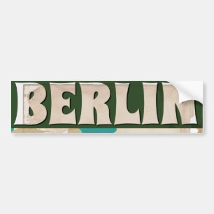 Autocollant De Voiture Affiche de voyage vintage Berlin