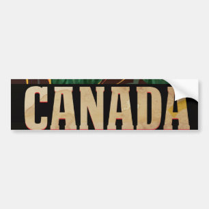 Autocollant De Voiture Affiche de voyage vintage Canada