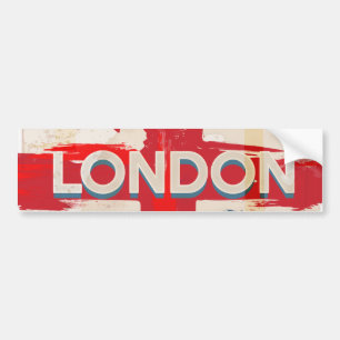 Autocollant De Voiture Affiche syndicale vintage de Londres