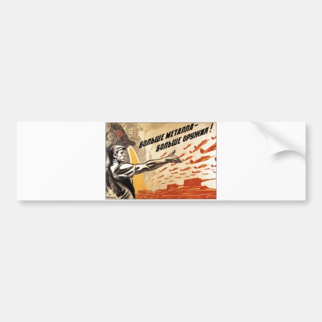 Autocollant De Voiture Affiches de propagande d'Union Soviétique de (Devant)