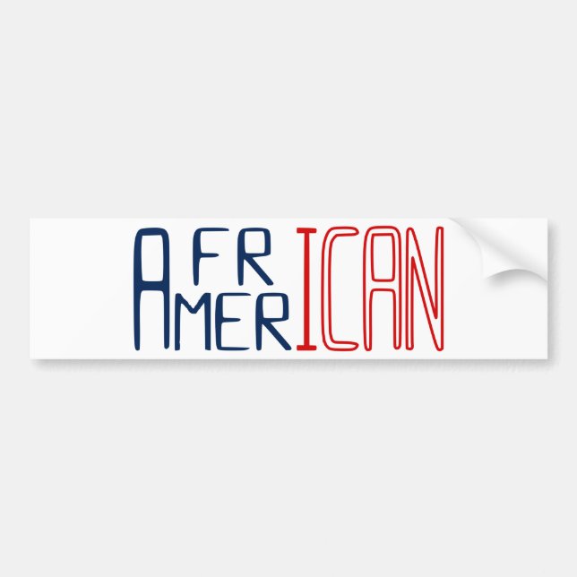 Autocollant De Voiture Africain-Américain (Devant)