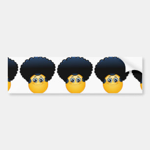 Autocollant De Voiture afro émoji