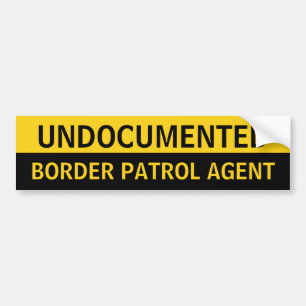 Autocollant De Voiture Agent de patrouille de frontière non documenté