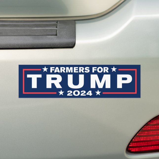 Autocollant De Voiture Agriculteurs Pour Trump 2024 (En voiture)