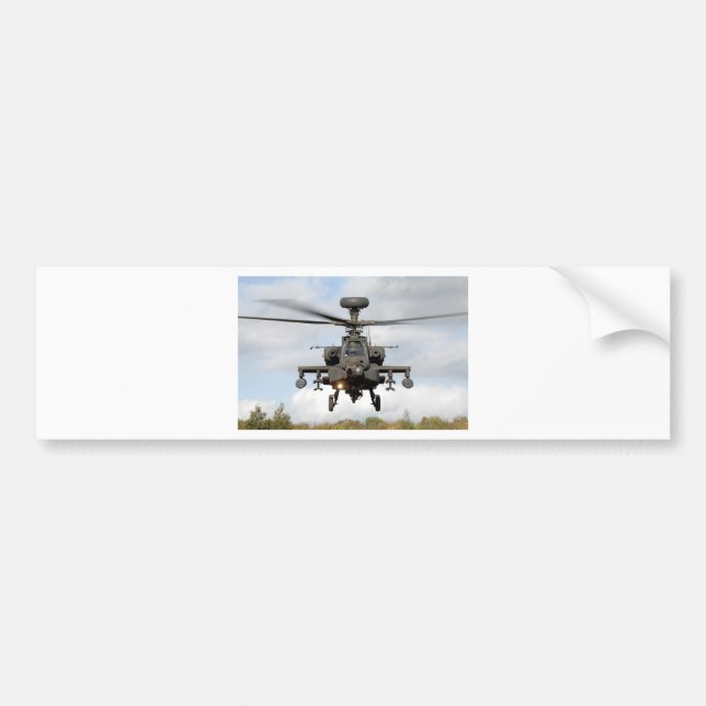 Autocollant De Voiture ah 64 apache longbow hélicoptère militaire (Devant)