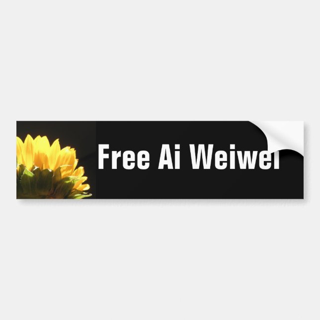 Autocollant De Voiture "AI libre Weiwei" Bumperstickers (Devant)