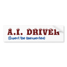 AI Self Driving Bumper Sticker