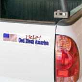 Autocollant De Voiture Aide Amérique de Dieu (On Truck)
