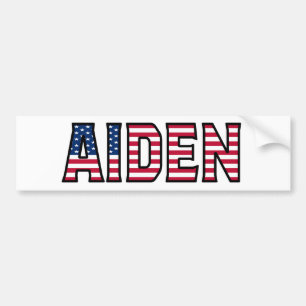Autocollant De Voiture Aiden Nom Vorname USA Aufkleber Sticker Auto