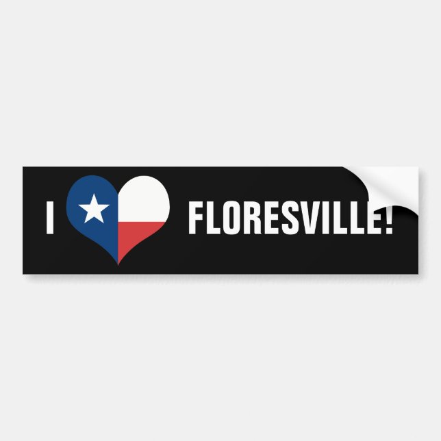 AUTOCOLLANT DE VOITURE AIME FLORESVILLE ! (Devant)