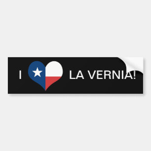 AUTOCOLLANT DE VOITURE AIME LA VERNIA !