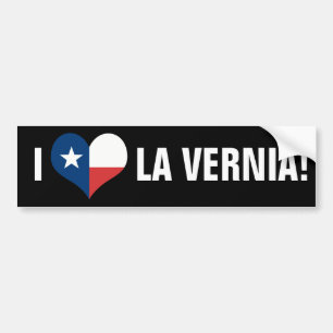 AUTOCOLLANT DE VOITURE AIME LA VERNIA !
