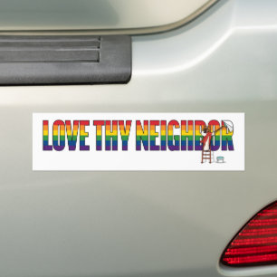 Autocollant De Voiture Aime ton prochain