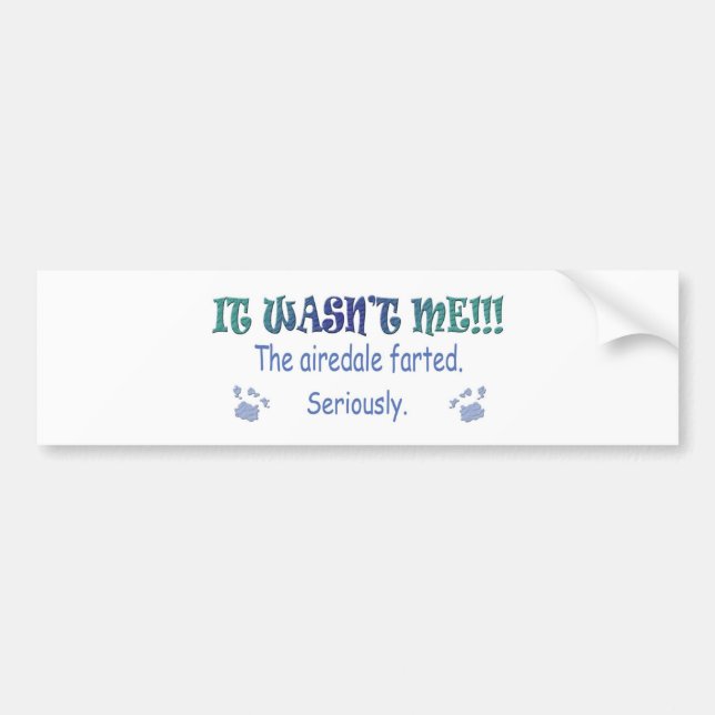 Autocollant De Voiture Airedale (Devant)