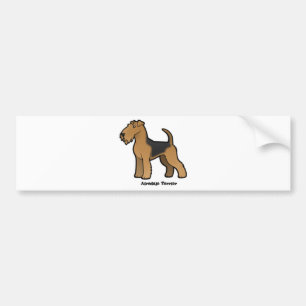 Autocollant De Voiture airedale terrier