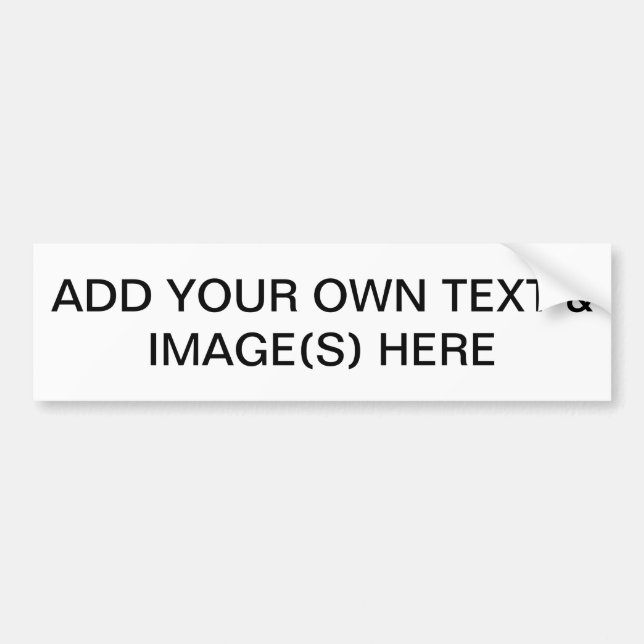 AUTOCOLLANT DE VOITURE AJOUTEZ VOTRE PROPRES TEXTE ET IMAGES ICI (Devant)