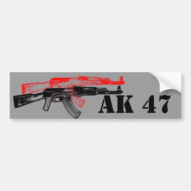 AUTOCOLLANT DE VOITURE AK 47 (Devant)