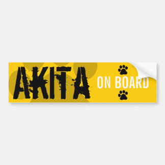 Autocollant De Voiture Akita à bord