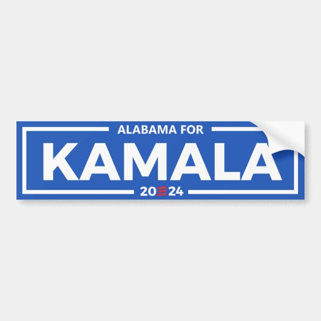 Autocollant De Voiture Alabama pour Kamala 2024 (Devant)