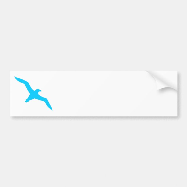 Autocollant De Voiture Albatros bleu aqua (Devant)
